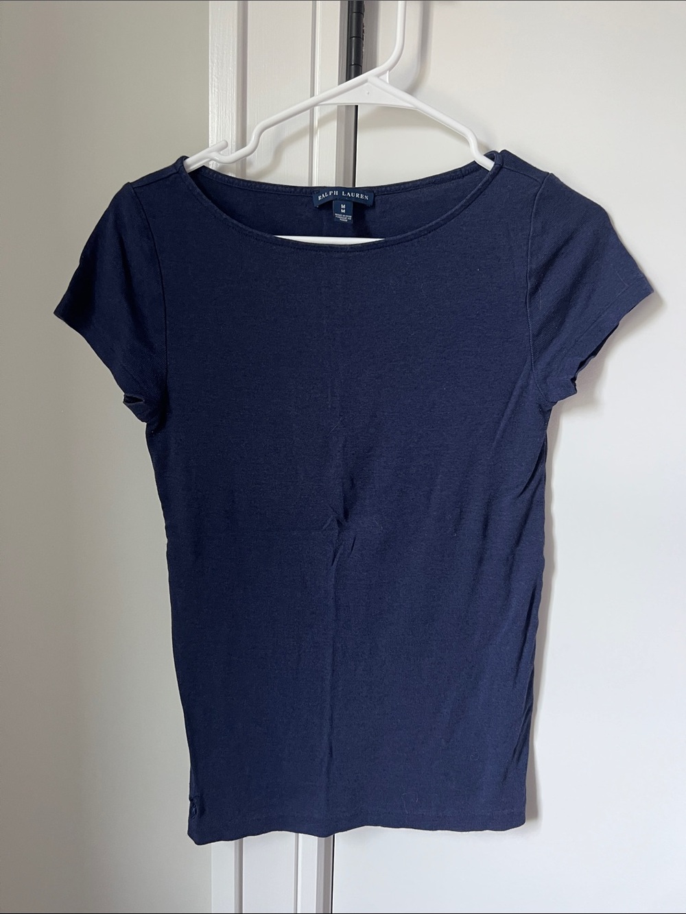 Ralph Lauren Navy Short Sleeve Scoop-Neck Tee
